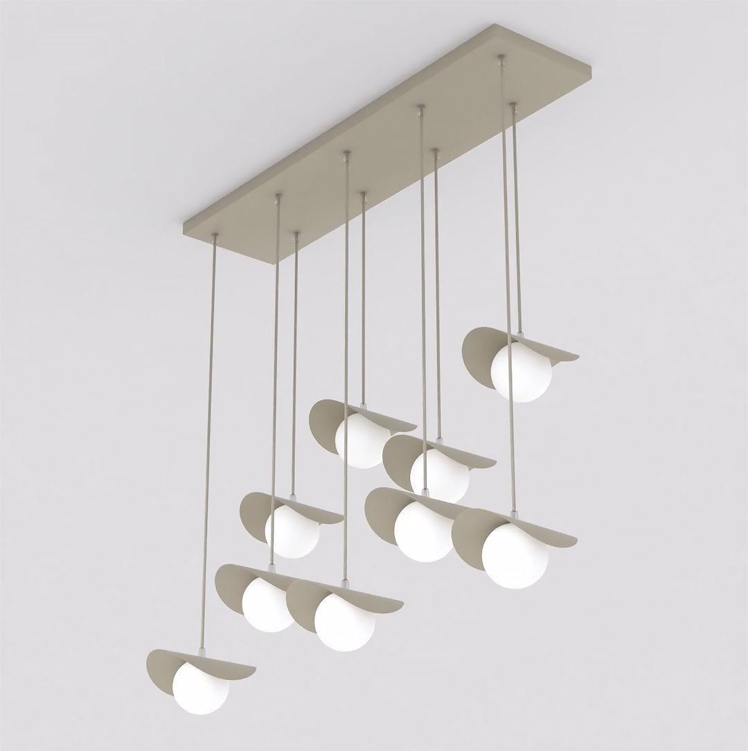 Ritual 9 Light Linear Pendant Beige