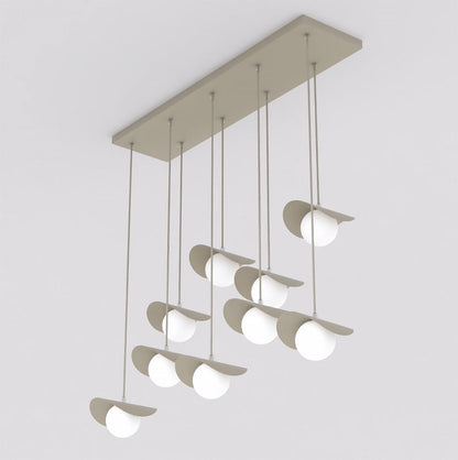Ritual 9 Light Linear Pendant Beige