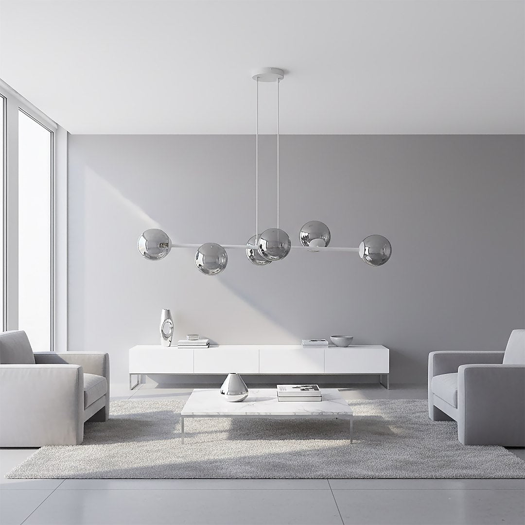 Magnus 6 Light Pendant Grey & Graphite