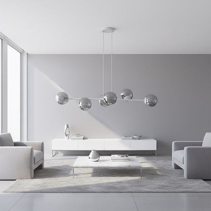 Magnus 6 Light Pendant Grey & Graphite