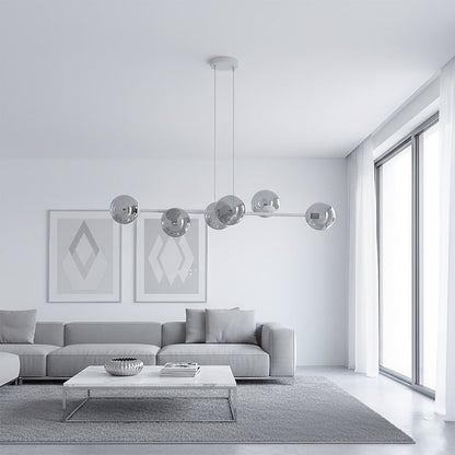 Magnus 6 Light Pendant Grey & Graphite