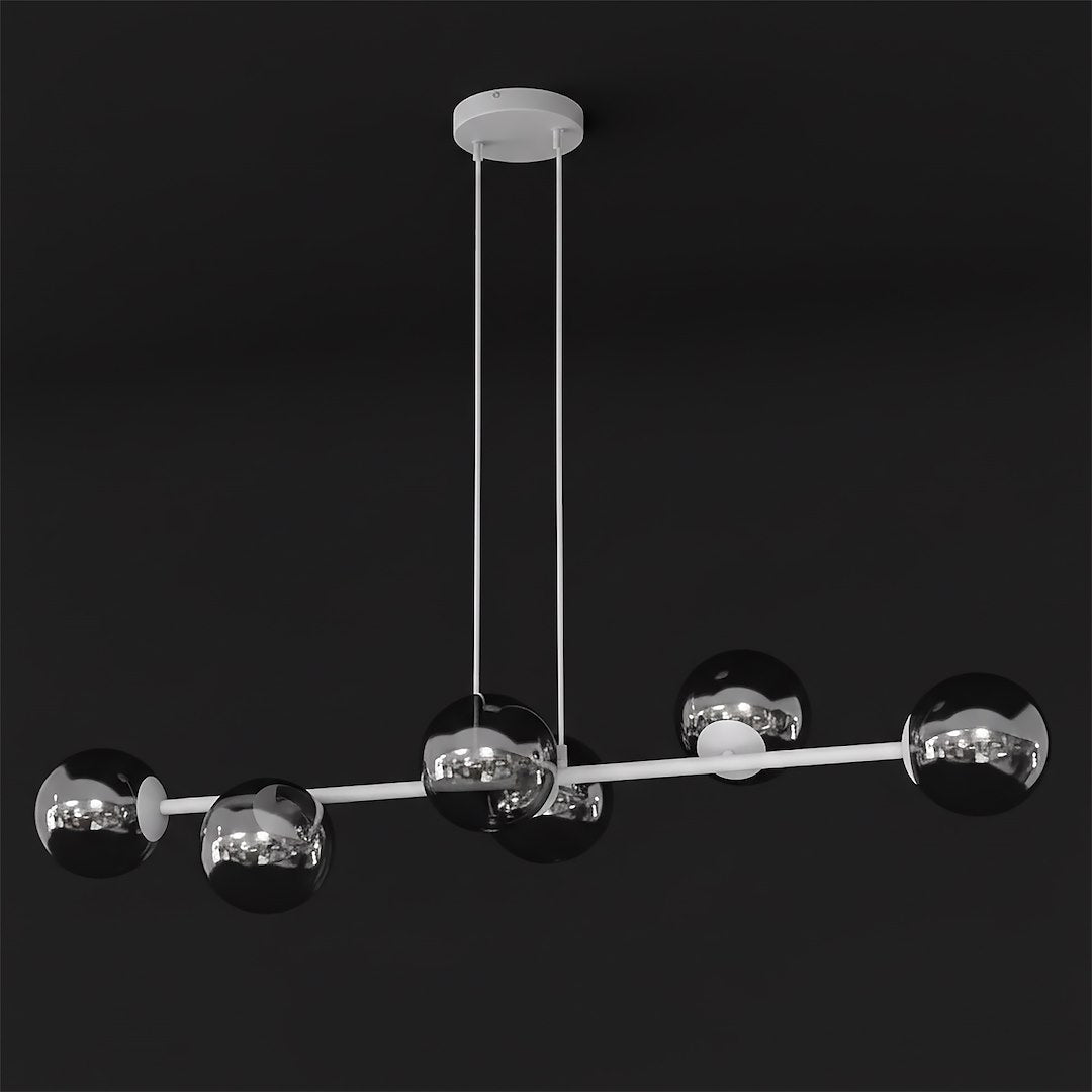 Magnus 6 Light Pendant Grey & Graphite