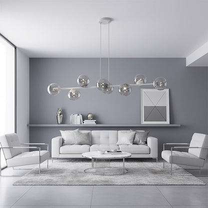 Magnus 8 Light Pendant Grey & Graphite