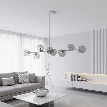 Magnus 8 Light Pendant Grey & Graphite