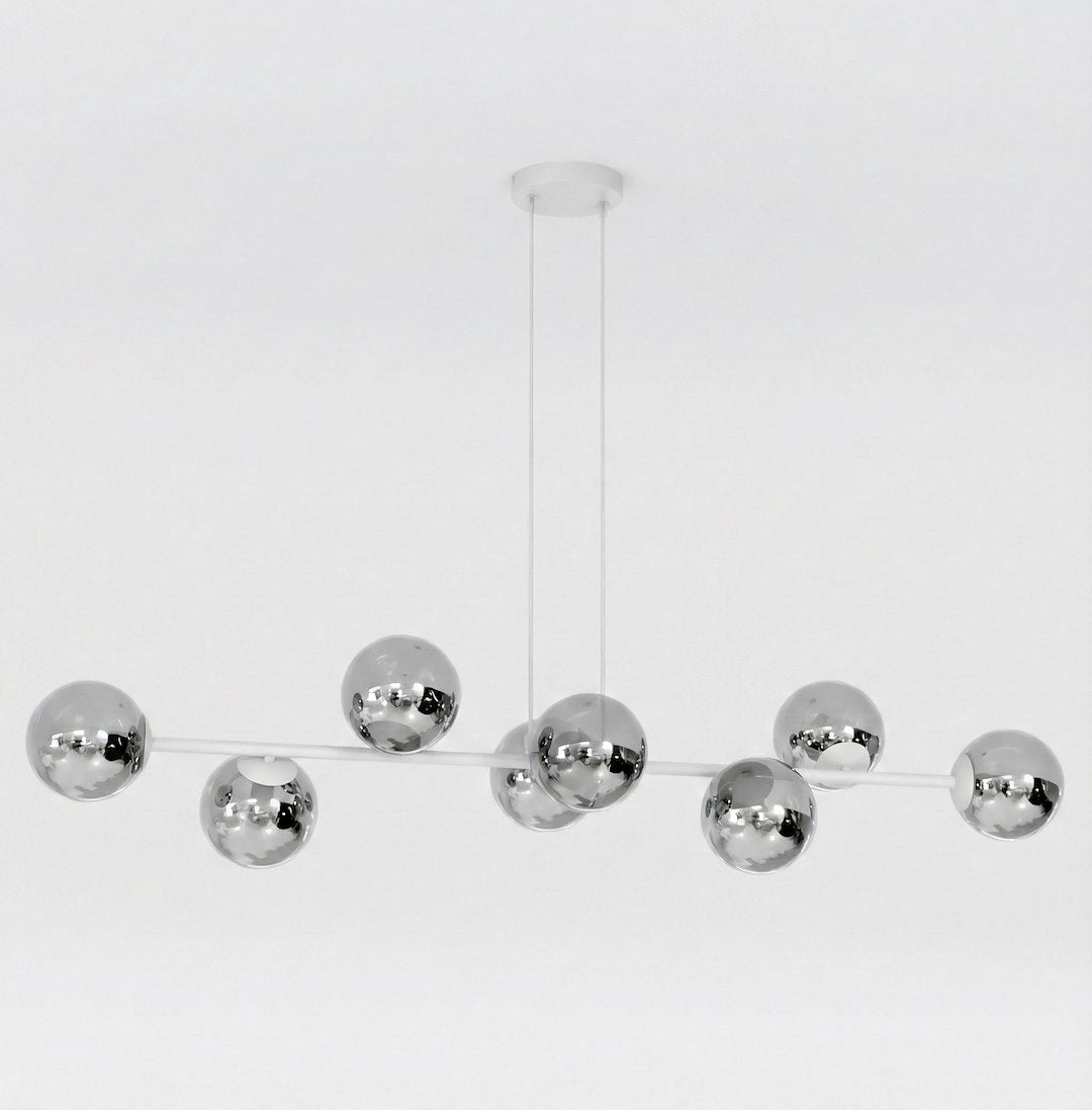 Magnus 8 Light Pendant Grey & Graphite