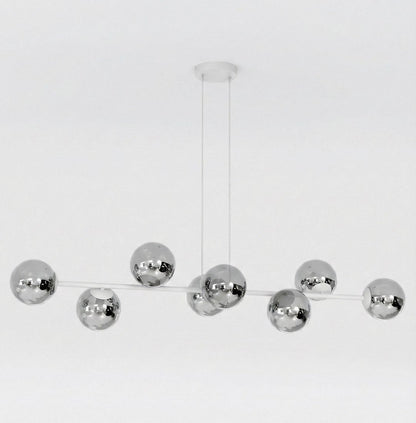 Magnus 8 Light Pendant Grey & Graphite