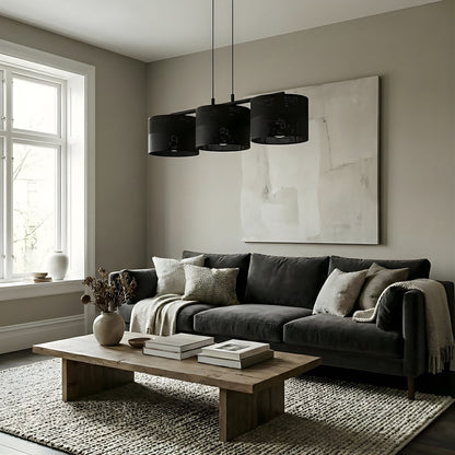 Karbon 3 Light Linear Pendant Black