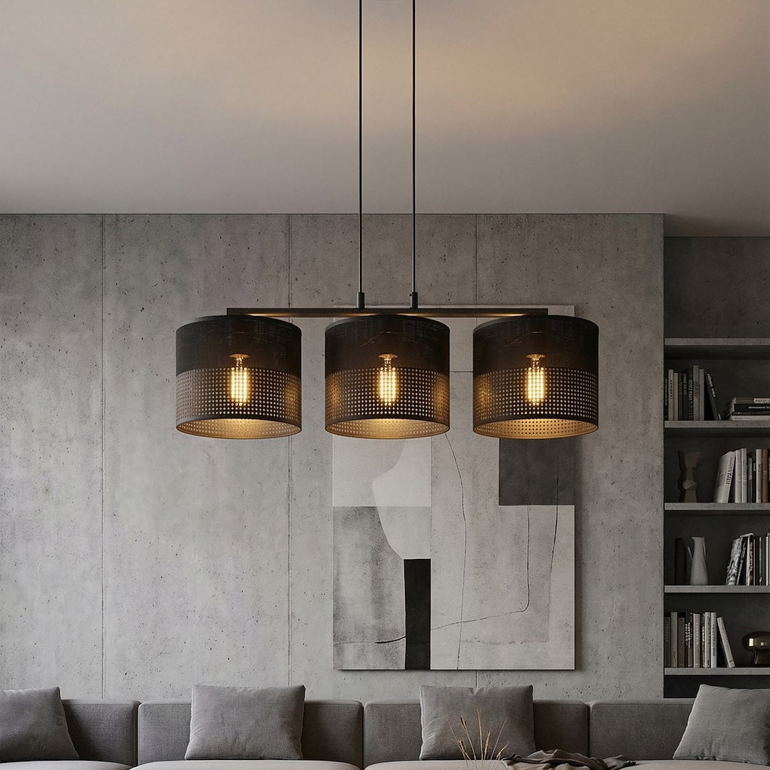 Karbon 3 Light Linear Pendant Black