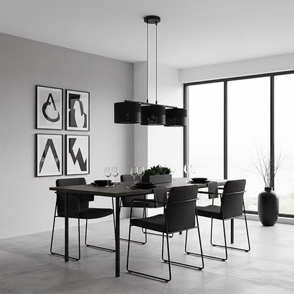Karbon 3 Light Linear Pendant Black