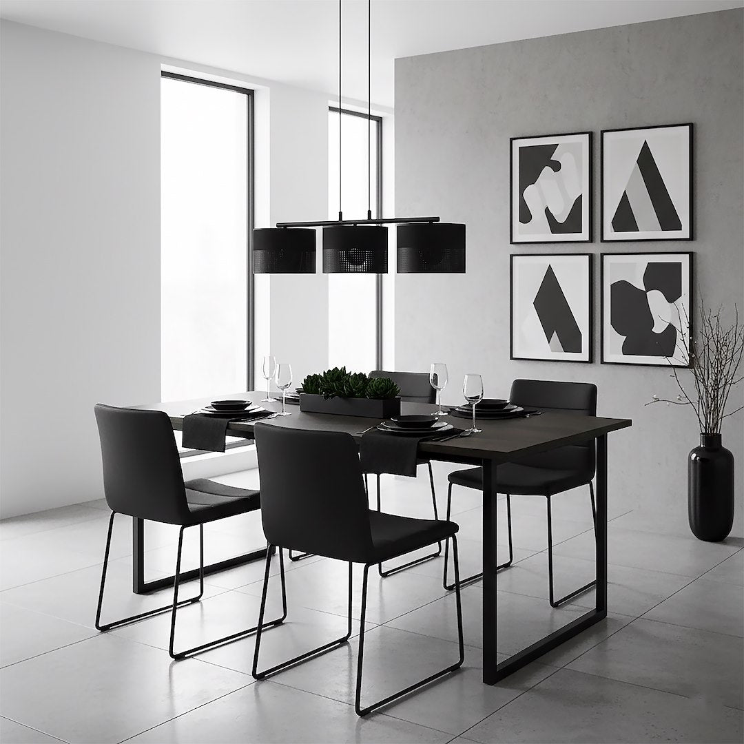 Karbon 3 Light Linear Pendant Black