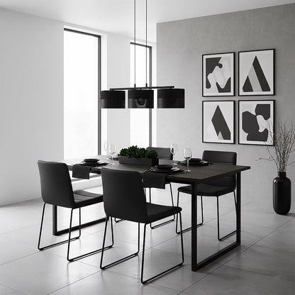 Karbon 3 Light Linear Pendant Black