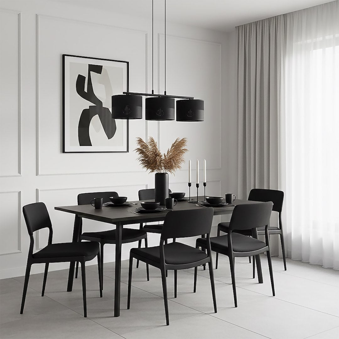 Karbon 3 Light Linear Pendant Black