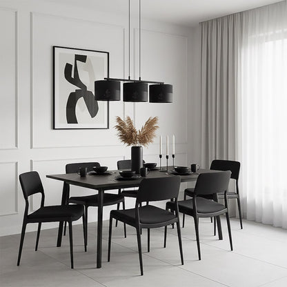 Karbon 3 Light Linear Pendant Black