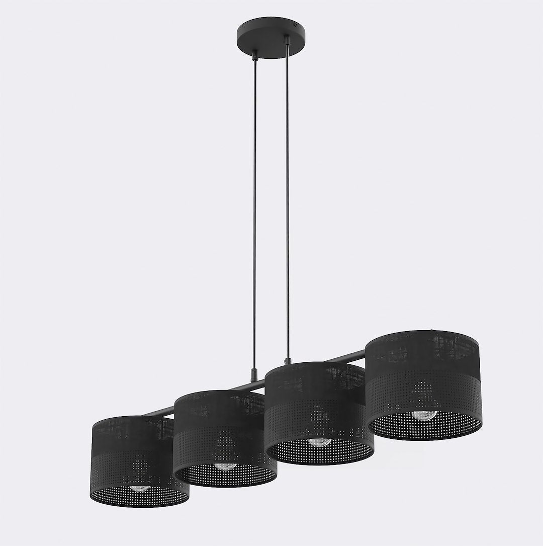Karbon 4 Light Linear Pendant Black