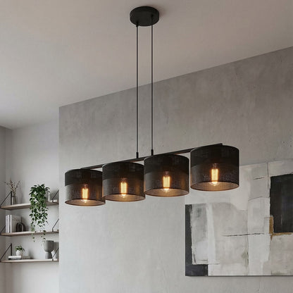 Karbon 4 Light Linear Pendant Black