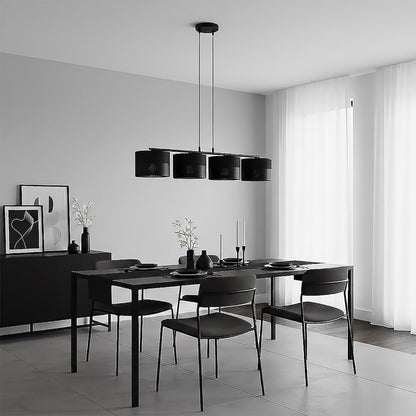Karbon 4 Light Linear Pendant Black