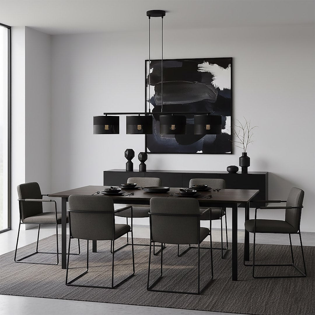 Karbon 4 Light Linear Pendant Black