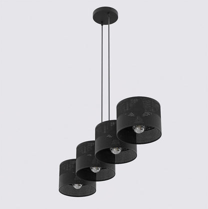 Karbon 4 Light Linear Pendant Black