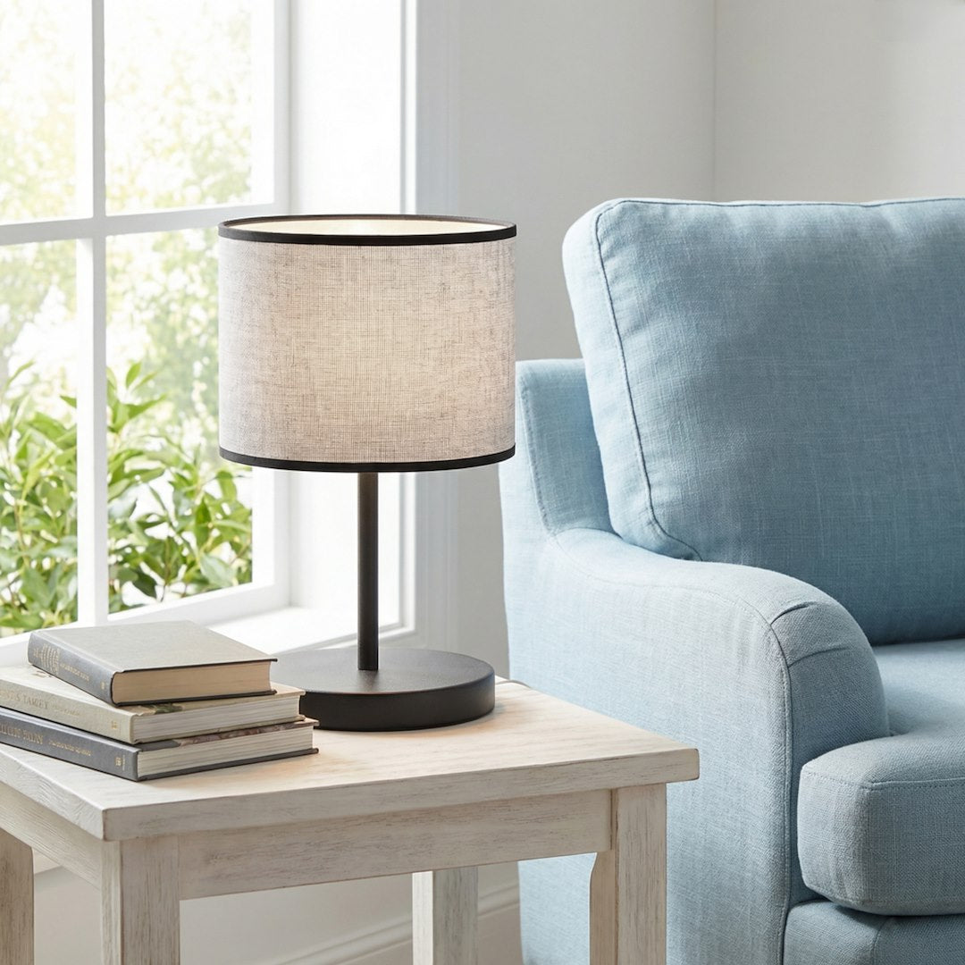 Eco Table Lamp Grey & Black