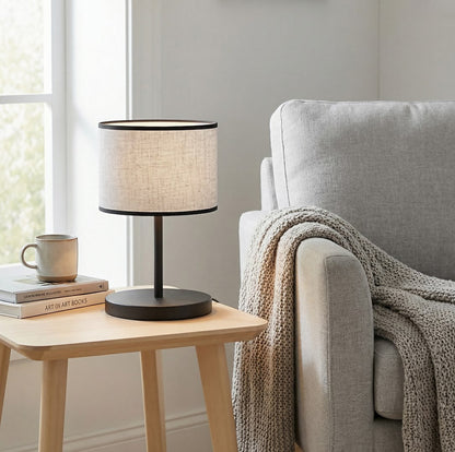 Eco Table Lamp Grey & Black