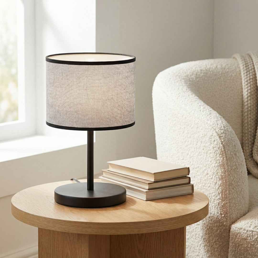 Eco Table Lamp Grey & Black
