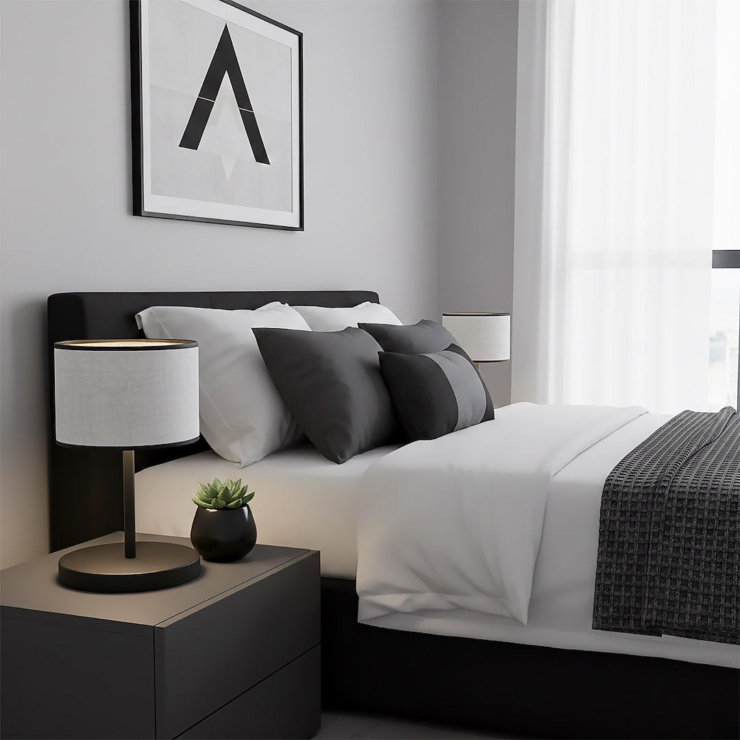Eco Table Lamp Grey & Black