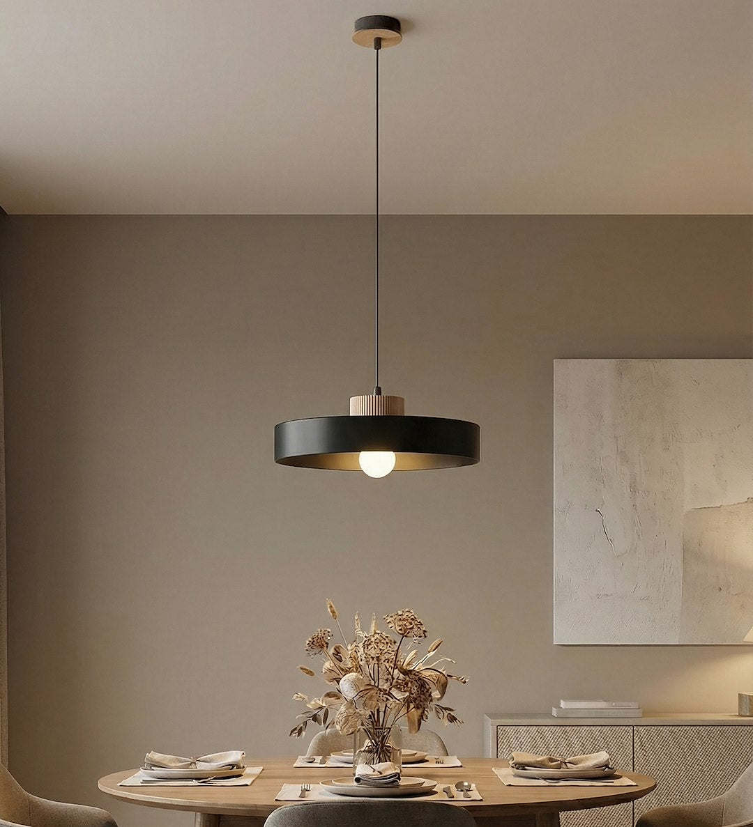 Kivi Large Pendant Black
