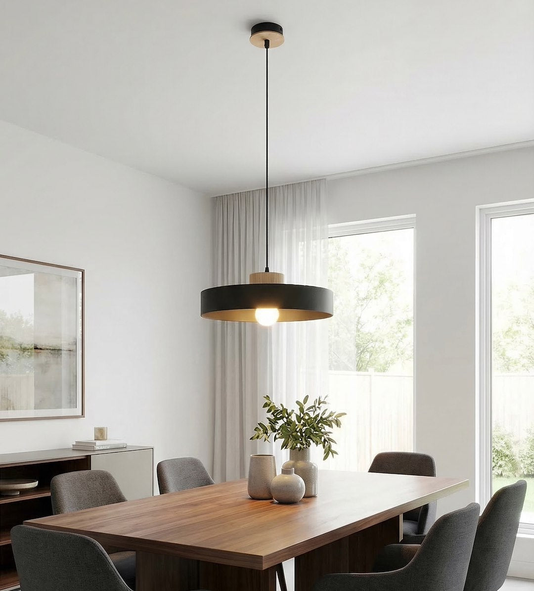 Kivi Large Pendant Black