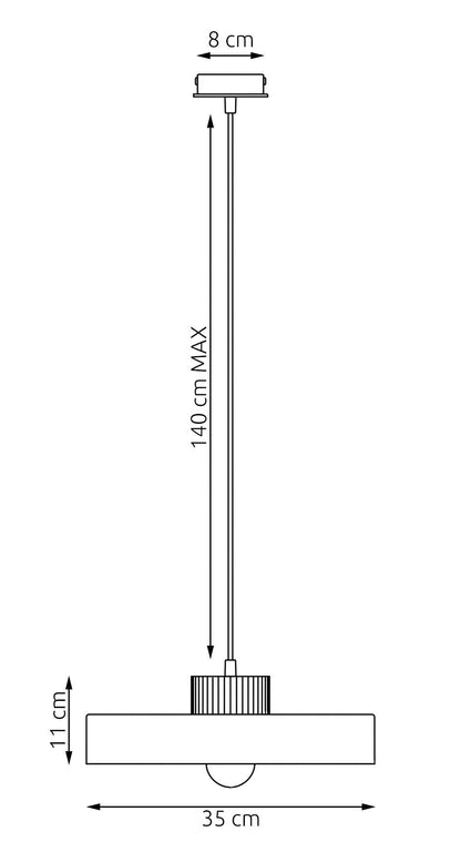 Kivi Large Pendant Black