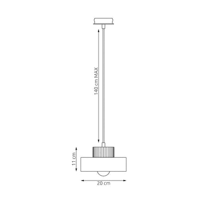 Kivi Small Pendant Black