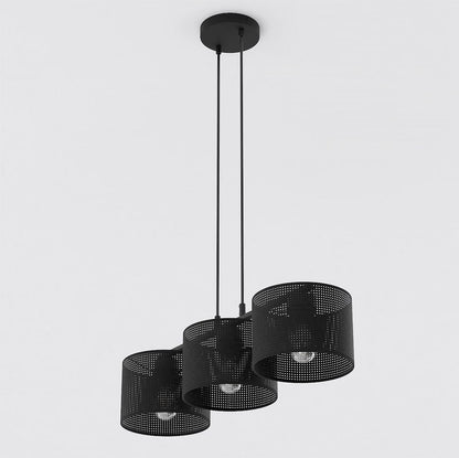 Lux 3 Light Linear Pendant Black