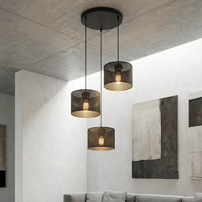 Lux Premium 3 Light Linear Pendant Black