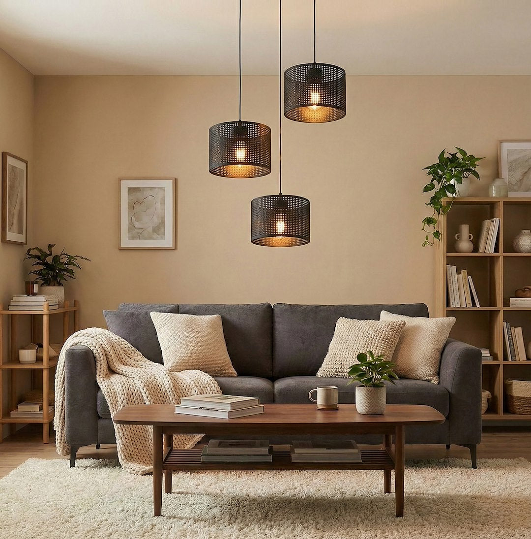 Lux Premium 3 Light Linear Pendant Black