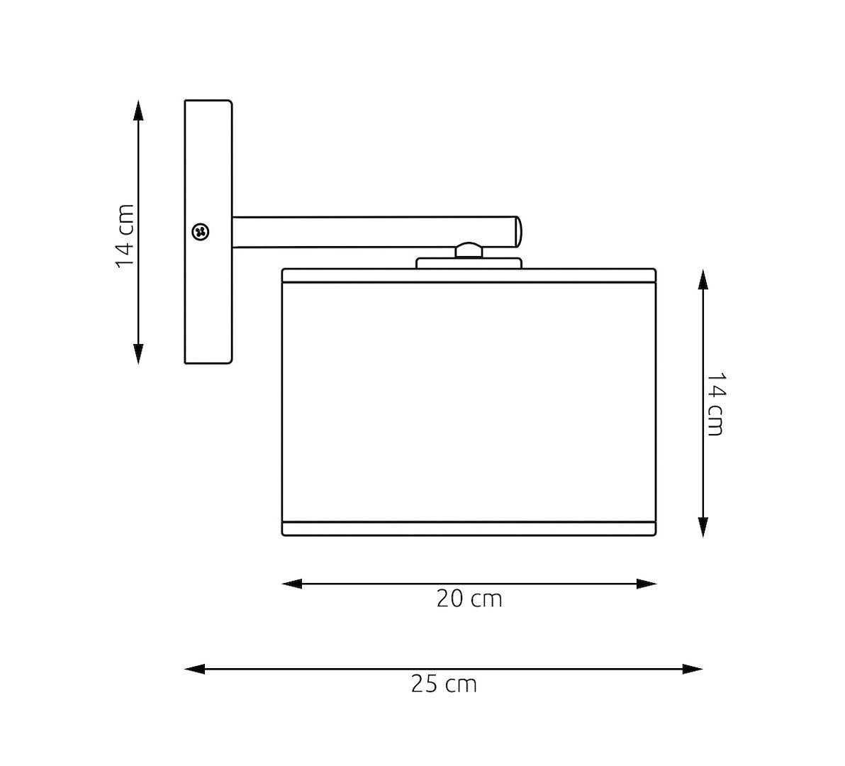 Lux Wall Light Black
