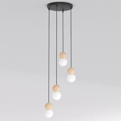 Loop 4 Light Pendant Black