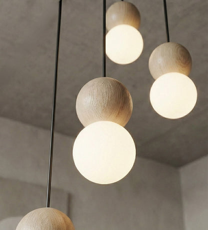 Loop 4 Light Pendant Black