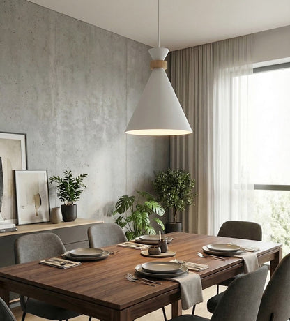 Zero 1 Light Pendant White