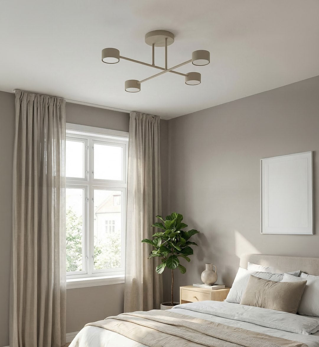 Halo 4 Light Semi Flush Beige