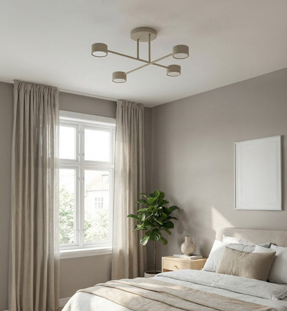 Halo 4 Light Semi Flush Beige