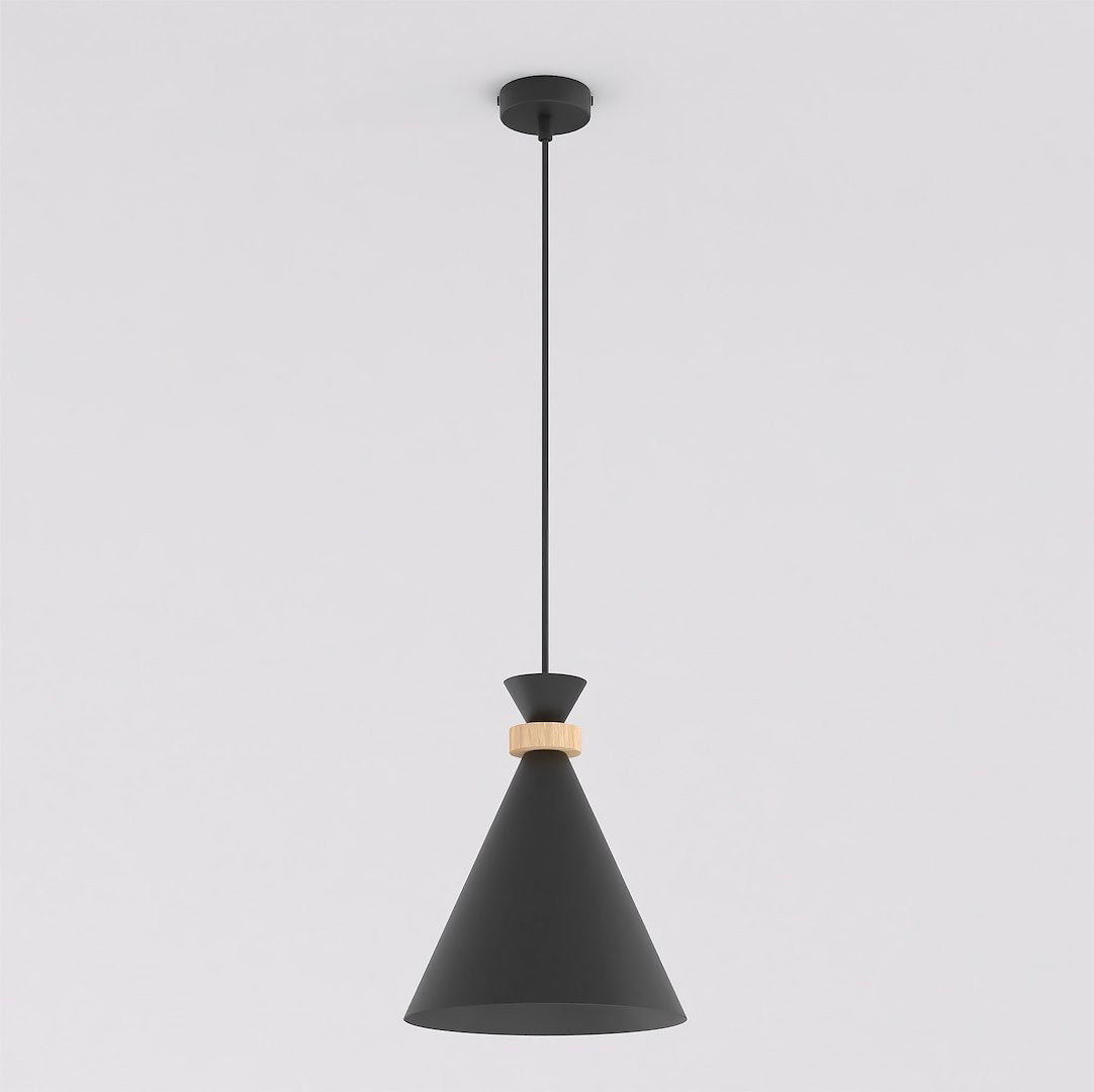 Zero 1 Light Pendant Black