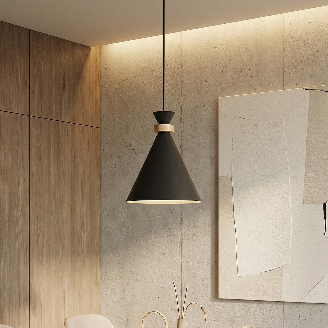 Zero 1 Light Pendant Black