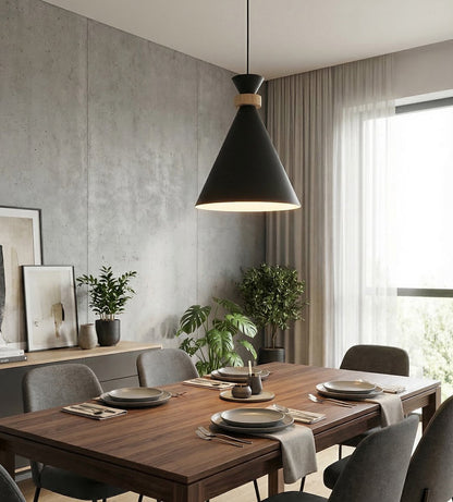 Zero 1 Light Pendant Black
