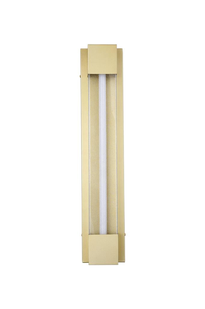 Sacramento Gold IP44 LED Outdoor Wall Light