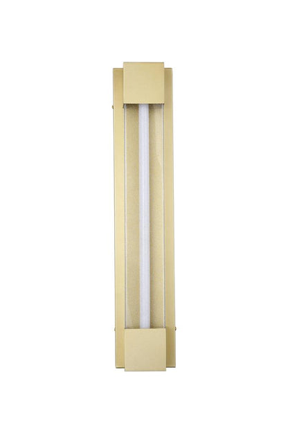 Sacramento Gold IP44 LED Outdoor Wall Light