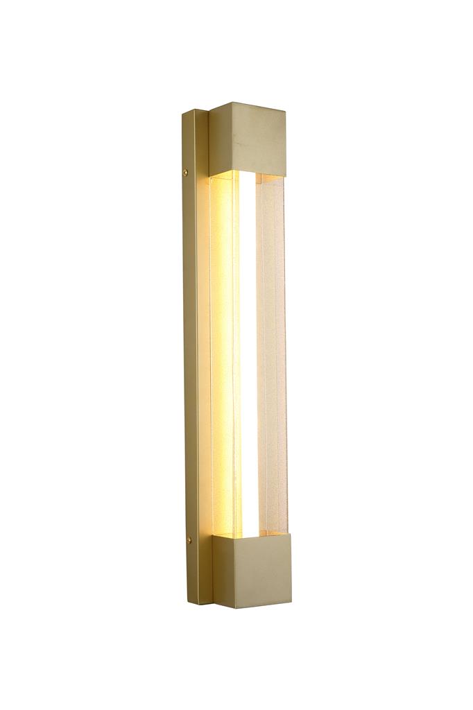 Sacramento Gold IP44 LED Outdoor Wall Light