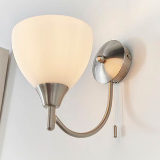 Alton Satin Chrome Wall Light