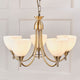 Alton 5 Light Antique Brass Pendant Ceiling Light