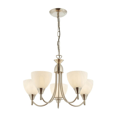 Alton 5 Light Pendant Ceiling Light Satin Chrome