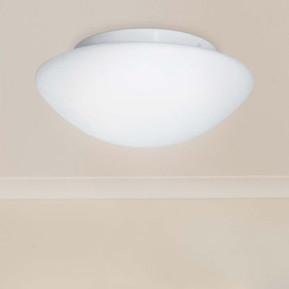 Small Flush Bathroom Ceiling Light White 30cm
