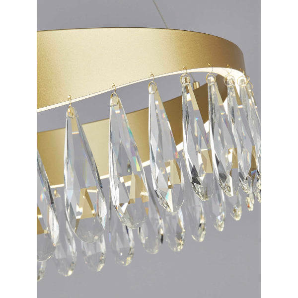 Jewel LED Gold Pendant Ceiling Light